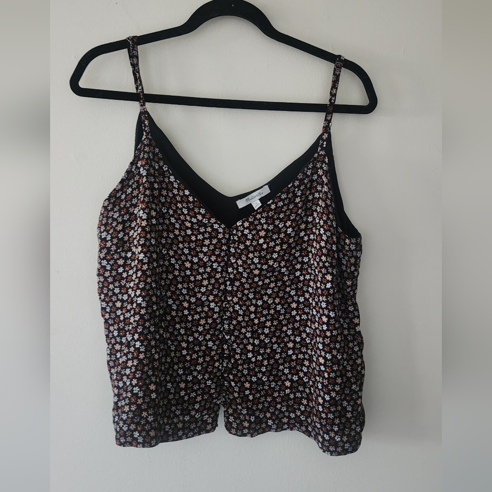 Madewell Button Down Floral Tank Top Size 14